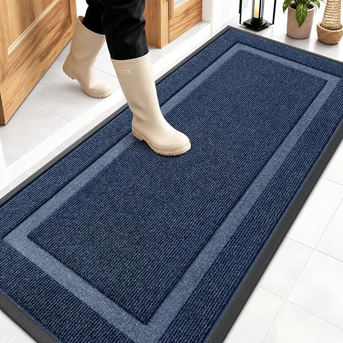 OLANLY Front Door Mat Indoor Outdoor Entrance, Waterproof All-Season, by OLANLY