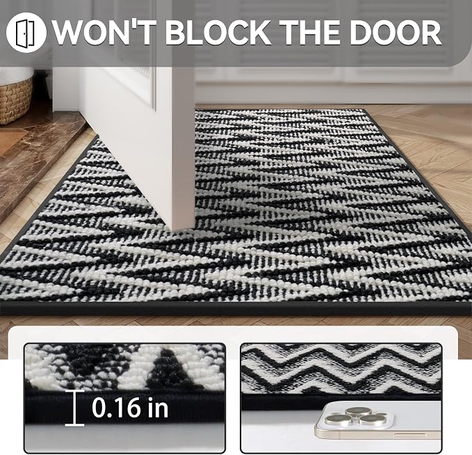 Indoor Door Mat 24x35, Dirt Resistant & Absorbent Doormat - Image 4