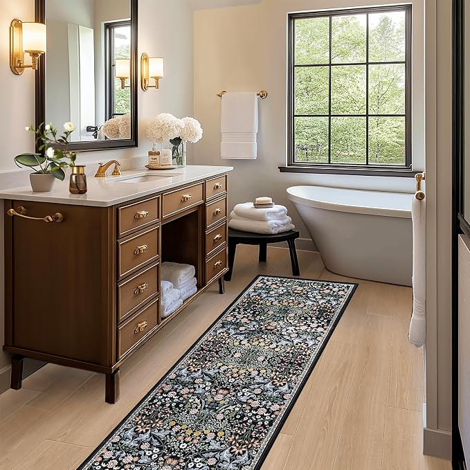 Runner Rug for Entryway: 2x5 Kitchen Rugs Non Slip Washable Ultra-Thin Soft - Image 6