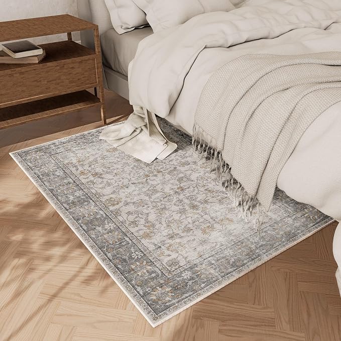 Washable Entryway Small Area Rugs: Door Mat Indoor Entrance 2x3 Boho Rug Stain - Image 3