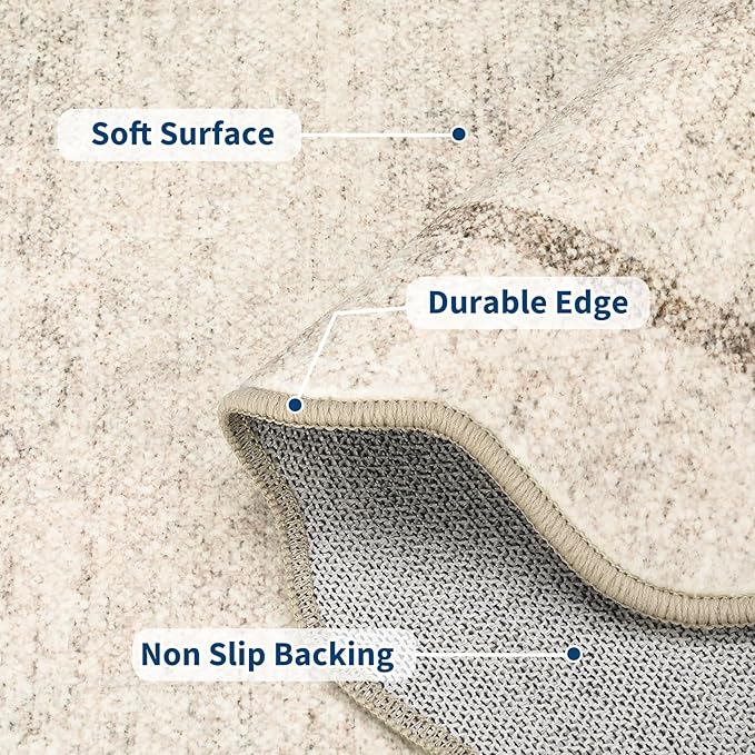 GarveeHome Scalloped 3x5 Washable Rug - Image 3