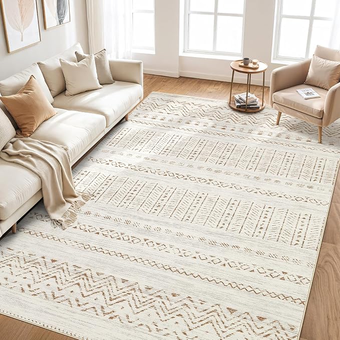 cotiled 7x9 Area Rugs Living Room Rug: Washable Boho Rugs - Image 7