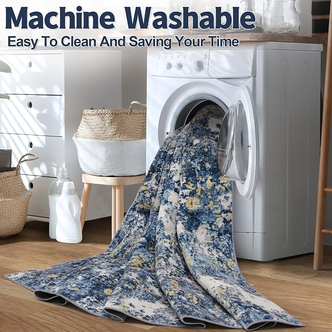 10x14 Area Rugs Living Room Rugs: Large Washable Rug - Image 5