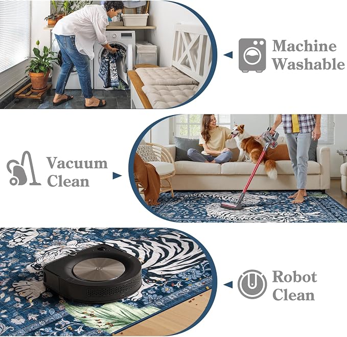 Moynesa Tiger Washable Area Rugs - Image 5