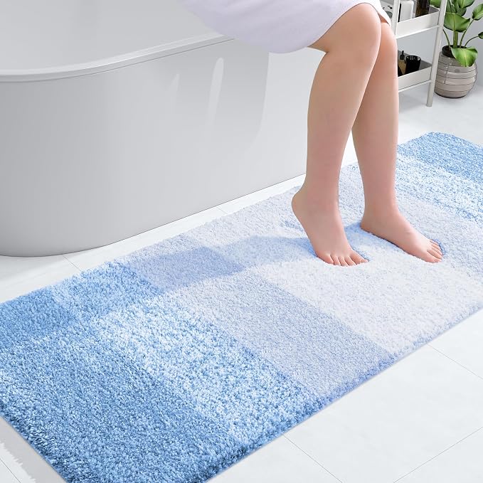 OLANLY Large Bathroom Rugs Mat 54x24, Extra Soft Absorbent Microfiber Bath Rugs by OLANLY