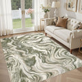 DMOYEST 5x7 Washable Area Rug for Living Room, Non Slip Abstract Rugs, Modern by DMOYEST