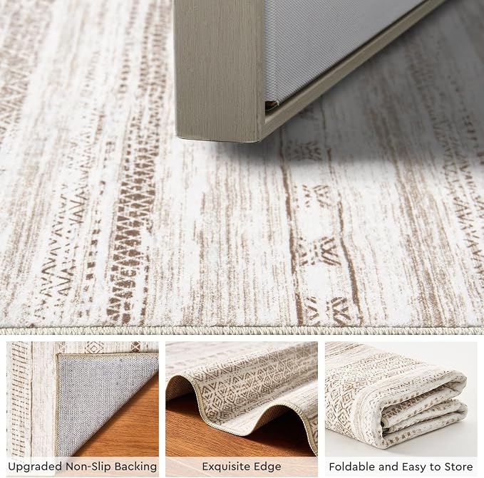 Small Area Rug-2x3 Entryway Rug Non Slip Washable Low Pile Indoor Door Mat - Image 3