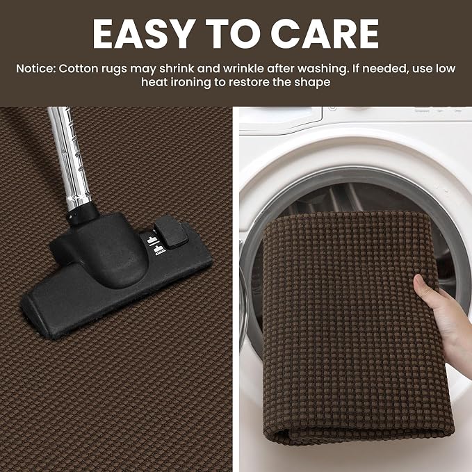 IOHOUZE Washable Runner Rug 2x8 Non Slip Rubber Backed Hallway Runner Entryway - Image 4