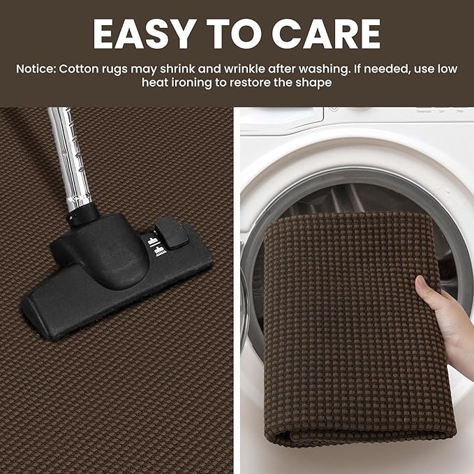 IOHOUZE Washable Runner Rug 3x10 Non Slip Rubber Backed Long Hallway Runner - Image 4
