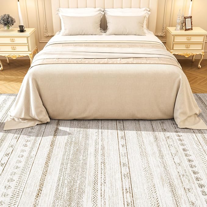4x6 Area Rugs for Living Room Machine Washable Rug Distressed Indoor Carpet - Image 3
