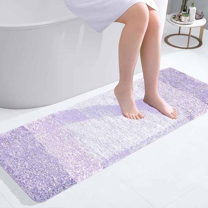 OLANLY Bathroom Runner Rugs Mat 47x17, Extra Soft Absorbent Microfiber Bath Rug by OLANLY