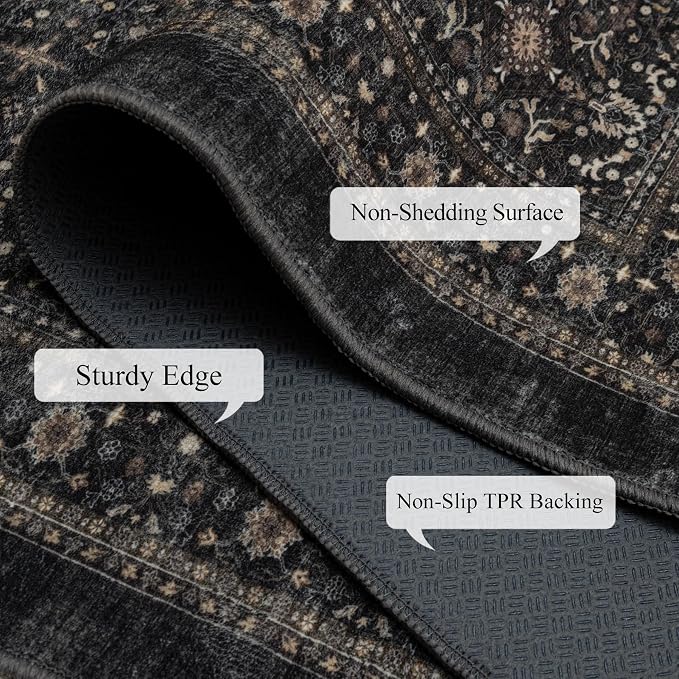 Ruaruarug Washable Area Rug 4x6 - Image 3