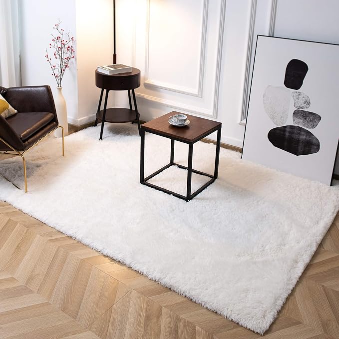 TWINNIS Super Soft Shaggy Rugs Fluffy Carpets 6x9 Feet, Indoor Modern Plush - Image 5