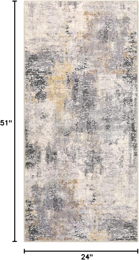 Lahome 2x4 Runner Rug for Hallway, Washable Soft Runner Rug Non Slip, Easy - Image 2