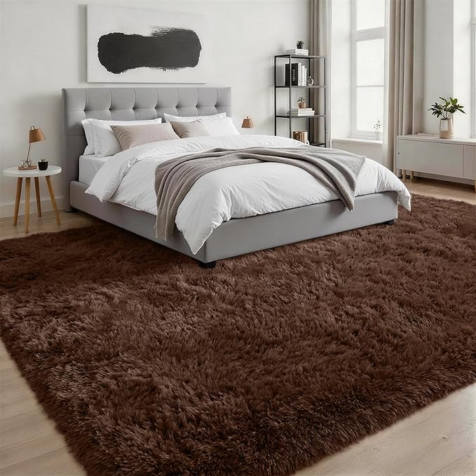 8x10 Area Rugs for Living Room Bedroom: Ultra Soft Fluffy Shag Rug Upgrade - Image 3