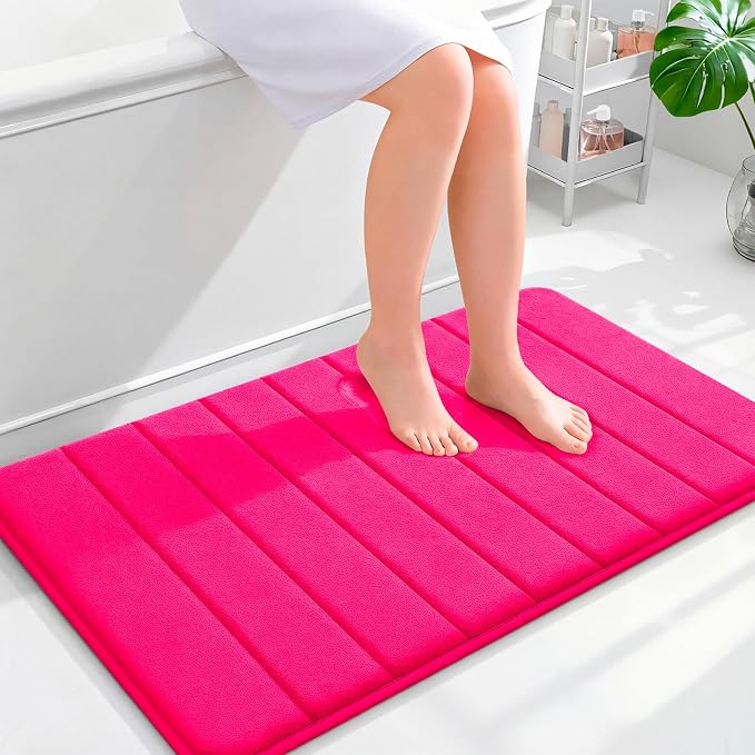 OLANLY Memory Foam Bath Mat 36x24, Super Soft Absorbent Bathroom Rugs, Quick Dry by OLANLY