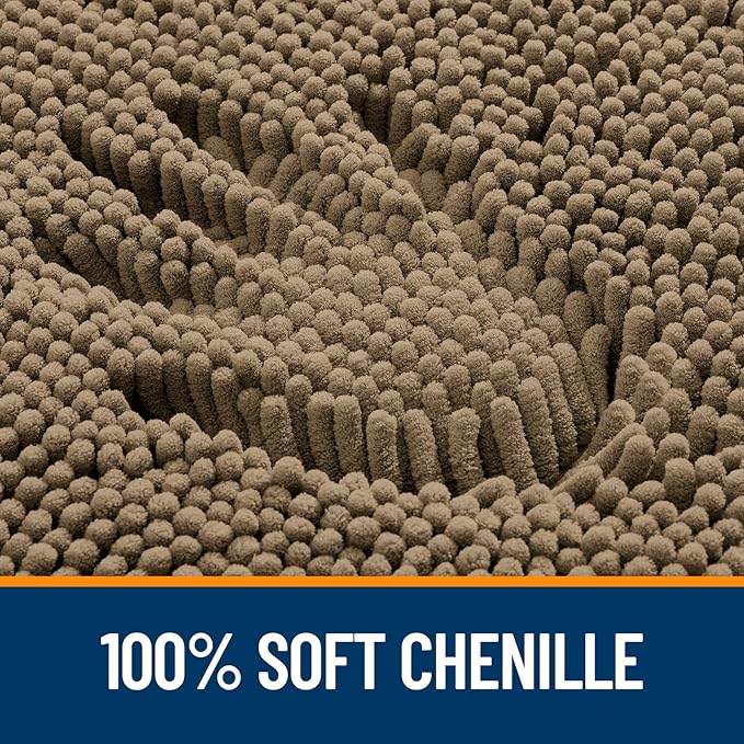 OLANLY Large Bathroom Rugs 44x32, Extra Soft Absorbent Chenille Bath Rugs - Image 3