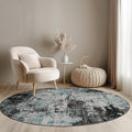 RELEANY Washable Area Rugs 4ft Non-Slip Modern Abstract Soft by RELEANY