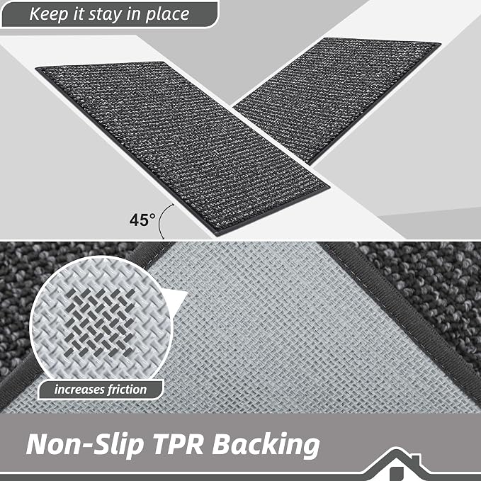 BEQHAUSE Dirt Trapper Door Mat 48" x 72", Non-Slip Washable Doormats Entrance - Image 6