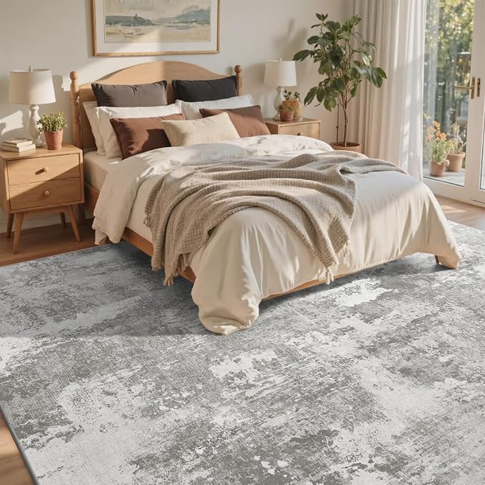 5x7 Ft Area Rugs for Living Room, Soft Non-Slip Washable Rugs Modern Abstract - Image 4