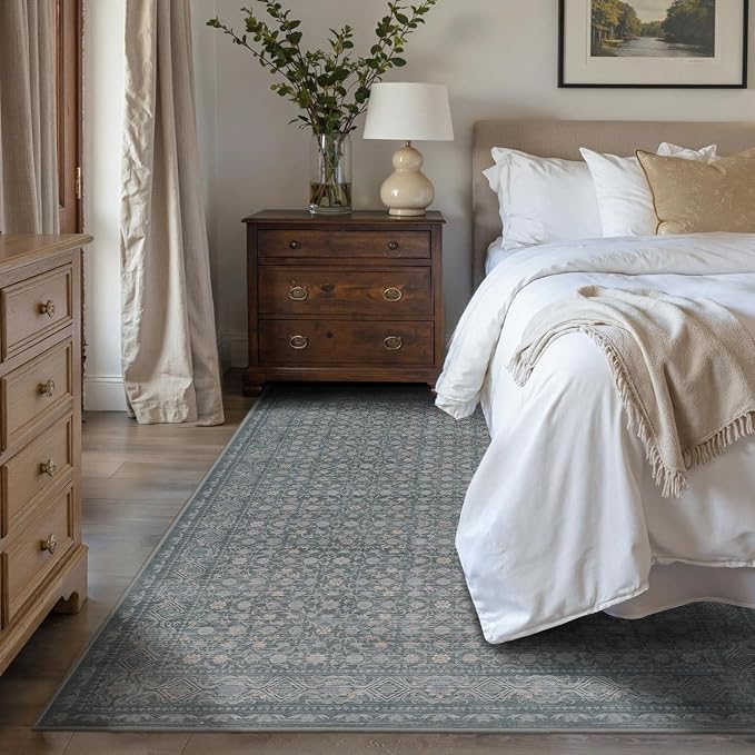 Rugxara Washable Area Rug for Living Room, Vintage Boho Rugs for Office - Image 3