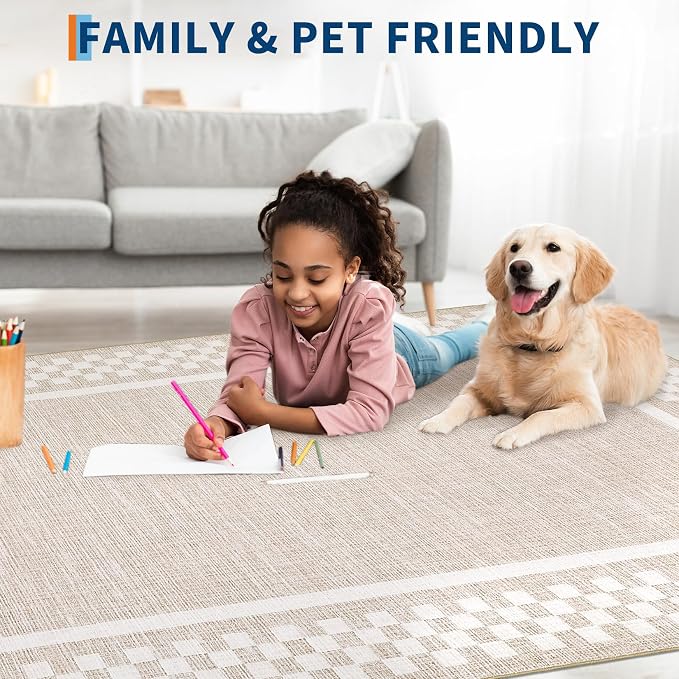 GarveeHome 5x7 Washable Area Rug - Image 3