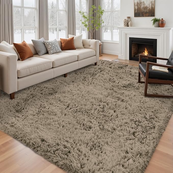 5x7 Area Rug for Living Room: Ultra Soft Fluffy Rug Modern Large Thicked Shag - Image 3