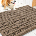Smiry Dog Door Mat for Muddy Paws 30x20, Absorbent Dirt Trapper, Non-Slip by Smiry