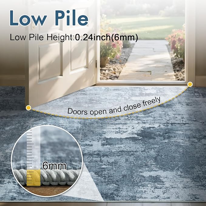 8x10 Ft Large Area Rugs for Living Room, Soft Non-Slip Washable Rugs Modern - Image 8