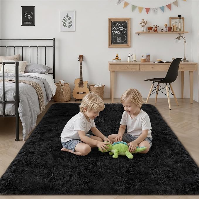 8x10 Area Rugs for Living Room Bedroom: Ultra Soft Fluffy Shag Rug Upgrade - Image 7