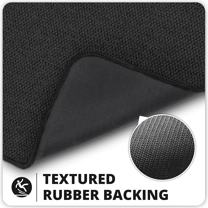 Bosap Bathroom Rugs Set 2 Pieces, Thin Bathroom Mats, Toilet Rugs, Quick Dry - Image 4