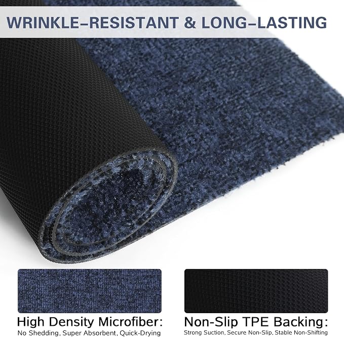 Front Door Mat Indoor Outdoor Entrance, Absorbent Door Mats and Muddy Doormats - Image 3