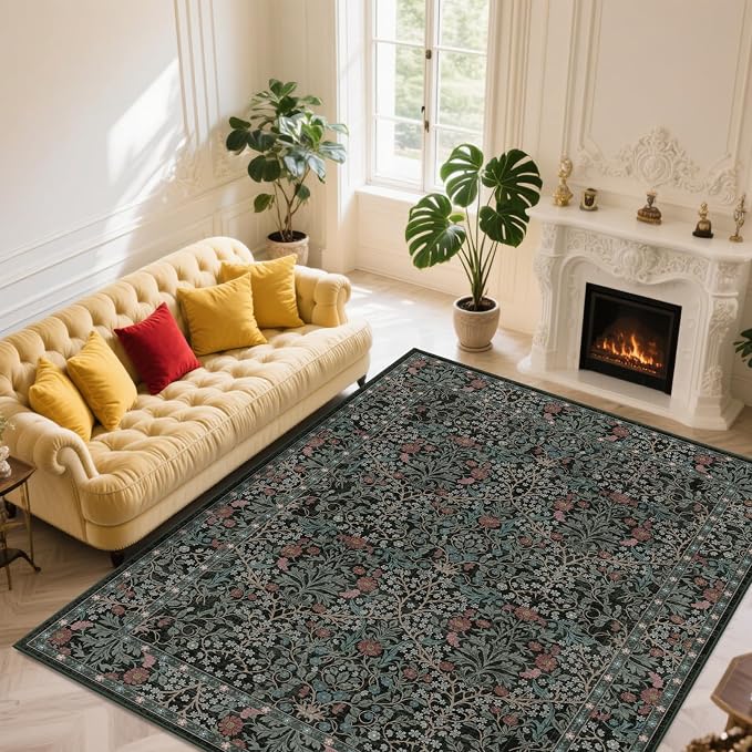 Extra Large 10x14 Area Rug for Living Room, Washable Rugs for Dining Room - Image 2