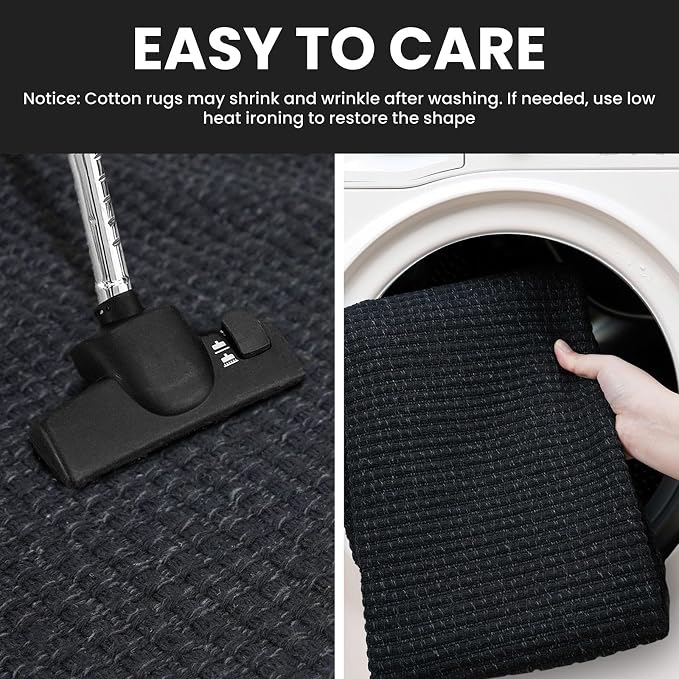 IOHOUZE Washable Runner Rug 2x10 Non Slip Rubber Backed Long Hallway Runner - Image 4