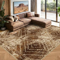 BESTSWEETIE Area Rug 9x12 Rug Machine Washable Non-Slip Low Pile Print Pattern by BESTSWEETIE