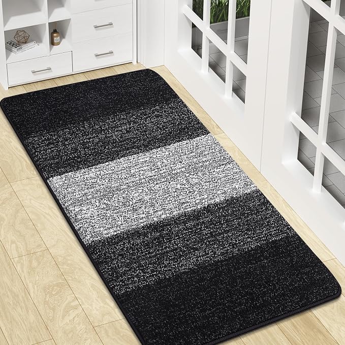 Kitinjoy Indoor Outdoor Door Mat, 47x17 Non-Slip Absorbent Dirt Trapper by Kitinjoy