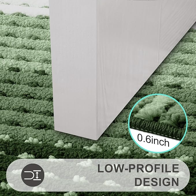 Kitinjoy Indoor Outdoor Door Mat, 40x32 Non-Slip Absorbent Dirt Trapper - Image 4