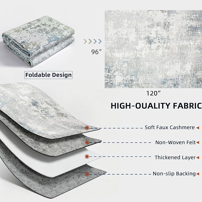 Washable Rugs 8x10 Area Rugs for Living Room - Image 2