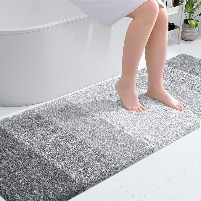 OLANLY Bathroom Runner Rugs Mat 70x24, Extra Soft Absorbent Microfiber Bath Rugs by OLANLY