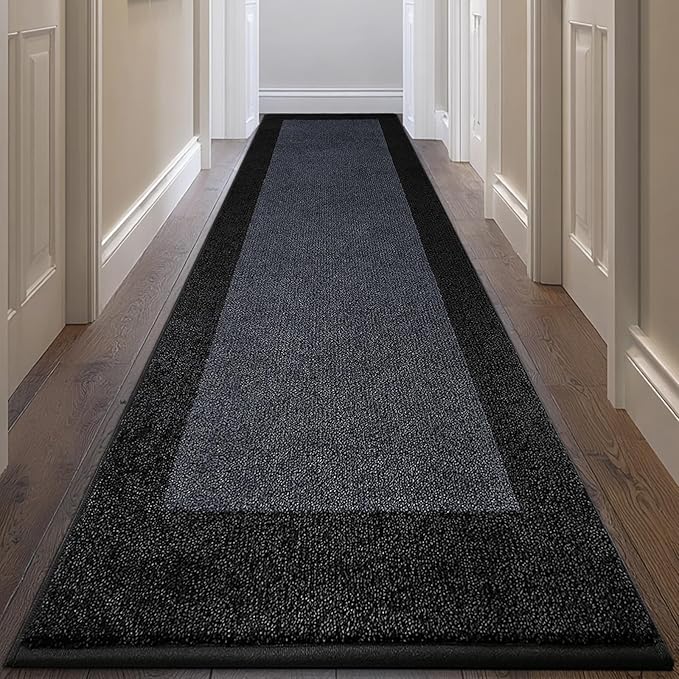 Machine Washable Runner Rug 32" x 168", Non Slip Kitchen Rug by Unknown