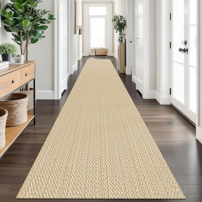 IOHOUZE Washable Exrea Long Hallway Runner Rug 3x16 Non Slip Rubber Backed by iOhouze