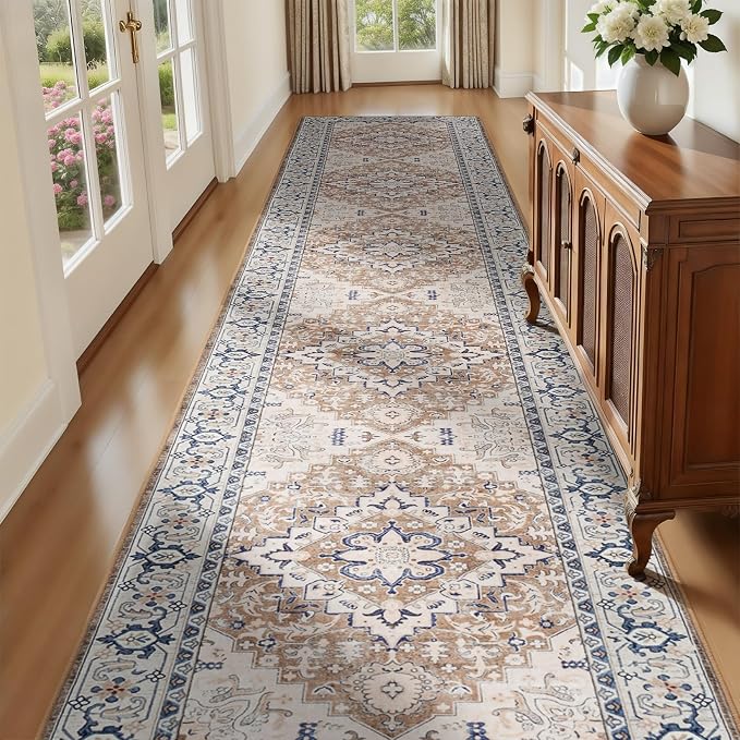 Lofus 2'6"x10' Runner Rug for Hallways, Washable Kitchen Rugs, Non-Slip Rugs by Lofus