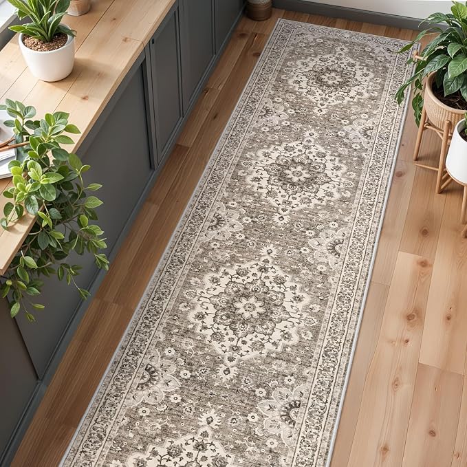 Washable Oriental Hallway Runner Rug - Image 2