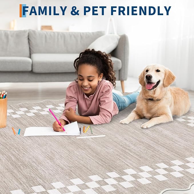 Rug Runners for Hallways 2x8 Washable Kitchen Runner Rug Non Slip Low Pile - Image 4