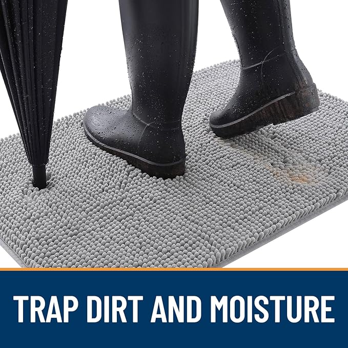 OLANLY Dog Door Mat for Muddy Paws 40x24, Absorbs Moisture and Dirt, Absorbent - Image 2