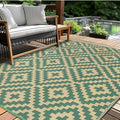 Outdoor Patio Plastic Straw Rug by Kalafun