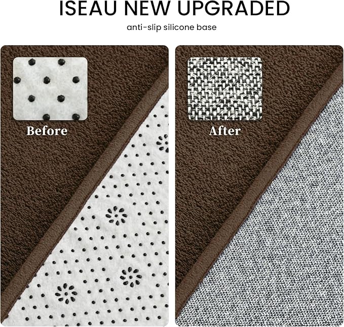 ISEAU 2x8 Runner Rug for Hallway, Soft Memory Foam Carpet - Image 4