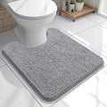 OLANLY Toilet Rugs U-Shaped 20x20, Extra Soft Absorbent Chenille Contour by OLANLY