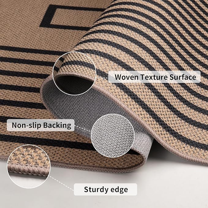 Tangsoo Easy Jute Rug 2.6x8 Washable Runner Rug - Image 3