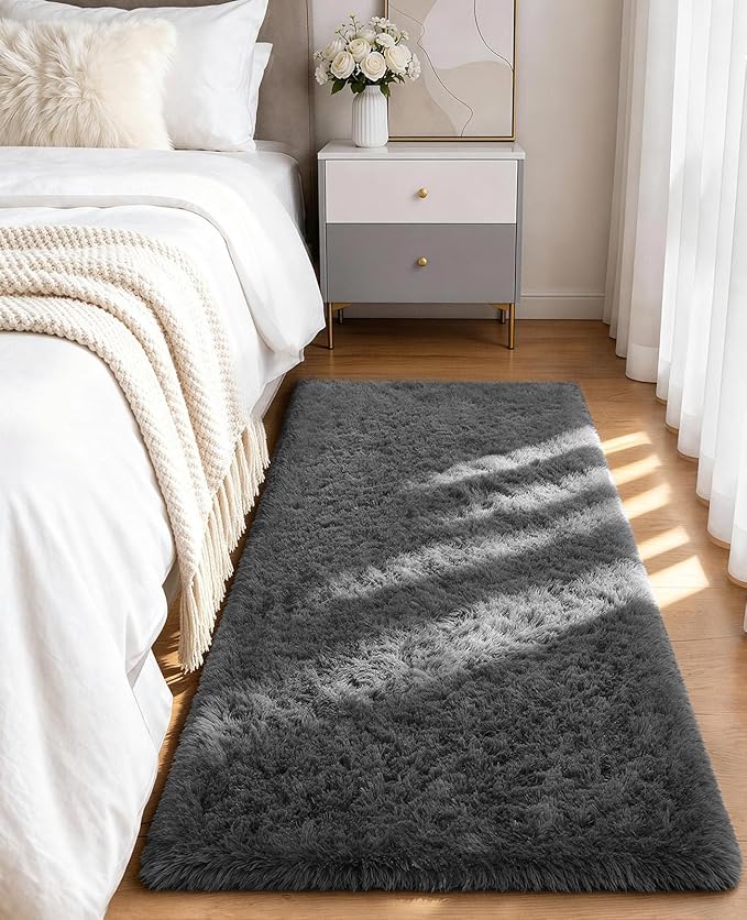 Ophanie Runner Rug for Hallway, 2x5 Upgrade Non-Slip Fluffy Soft Bedside Rugs - Image 5